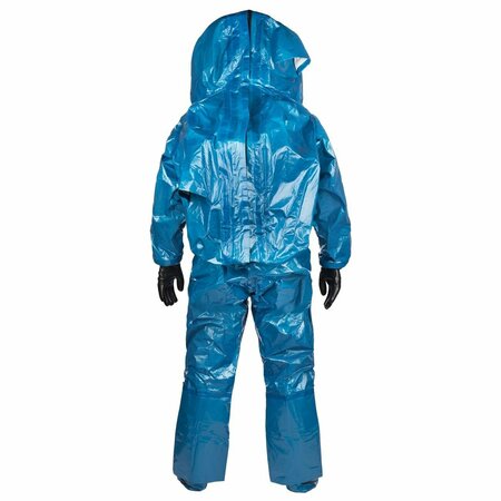 LAKELAND Suit, INT650B, Interceptor, Chemical, 4X-Large, Blue INT650B-4XL